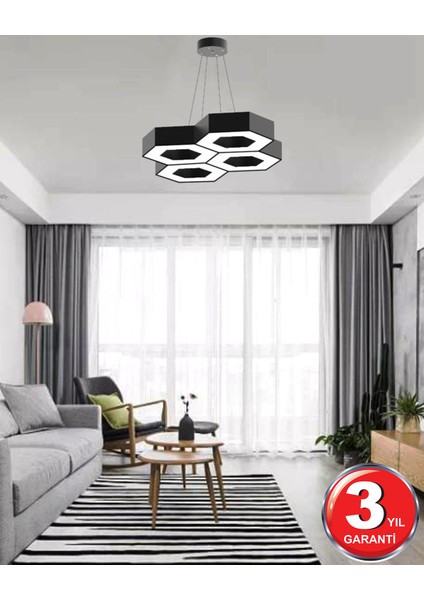 Stella - Ledli Modern Sarkıt Linear LED Avize Salon Mutfak Oturma Odası Yatak Odası Antre Hol LED