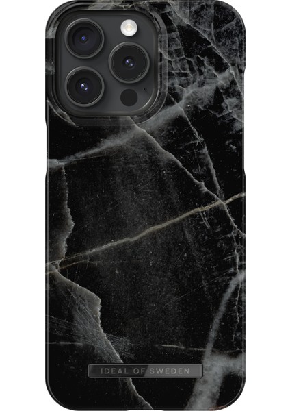 Fashion Case iPhone 15 Pro Max Black Thunder Marble