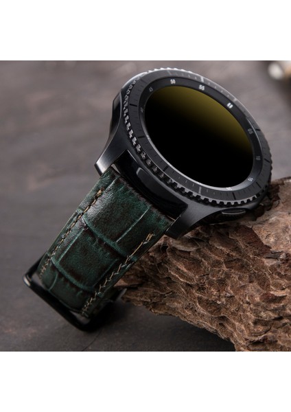 Samsung Galaxy Watch 4 / 5 / 6 / 7 44MM / 40MM / Galaxy Watch 5 Pro 45MM / Galaxy Watch 4 44MM / 40MM / Galaxy Watch 4 Classic 46MM / 42MM 47MM Active 2 40MM / 44MM Uyumlu Deri Kordon