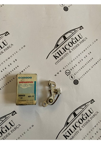 Kılıçoğlu R12 Toros Murat 131 Şahin Doğan Platin Doduco 451V