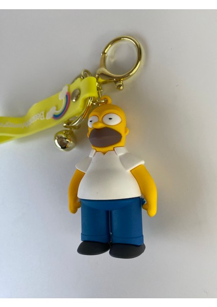 Simpsonlar Homer Simpson 7 cm 3 Boyutlu Anahtarlık