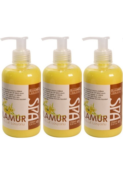 3* Ihlamur El ve Vücut Losyonu 250 Ml. * 3 Adet