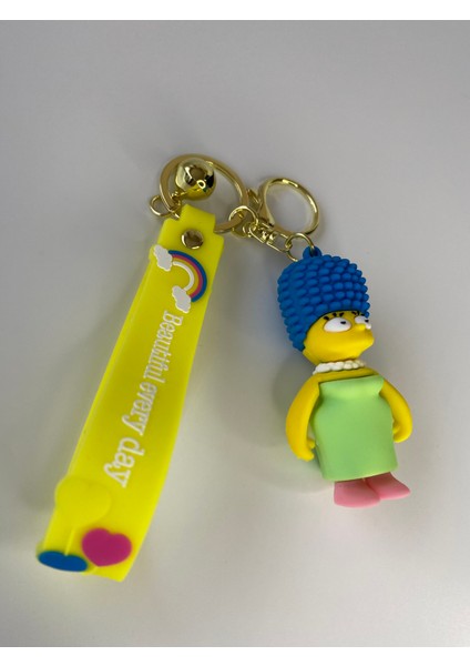 Simpsonlar Marge Simpson 7 cm 3 Boyutlu Anahtarlık