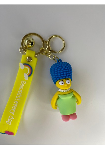 Simpsonlar Marge Simpson 7 cm 3 Boyutlu Anahtarlık