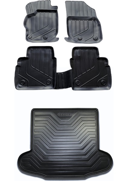 Fiat Egea Sedan (2014-2021) 4.5D Havuzlu Paspas + Elmas Kesim Bagaj Havuzu