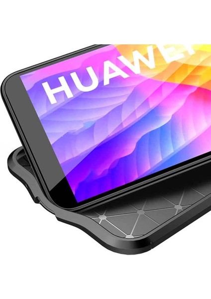 Huawei Y5P Deri Görünümlü Firo Silikon Kılıf