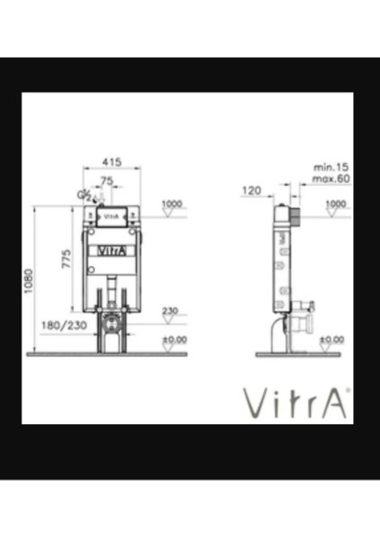 Gömme Rezervuar - Ince Metal Ayaklı 12CM - 2.5/4lt Yıkama ve Sirius Kumanda Paneli Seti 742-1851-02