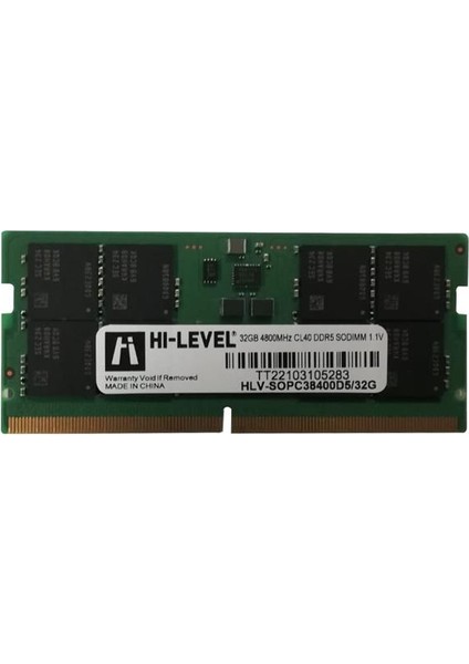 32GB Ddr5 4800MHZ Sodımm HLV-SOPC38400D5/32G Hı-Level