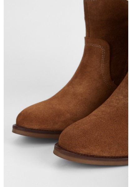 Kadın Taba Süet Hakiki Deri Casual Bot 231 2064 Bn Bot SK23/24 modelleri