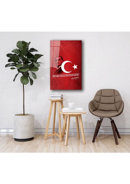 Atatürk ve Bayrak Cam Tablo fiyatları