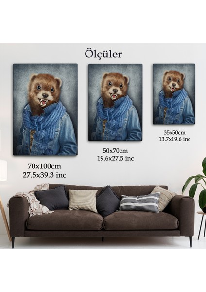 Simsar Kafalı Insan Kanvas TABLO-4990