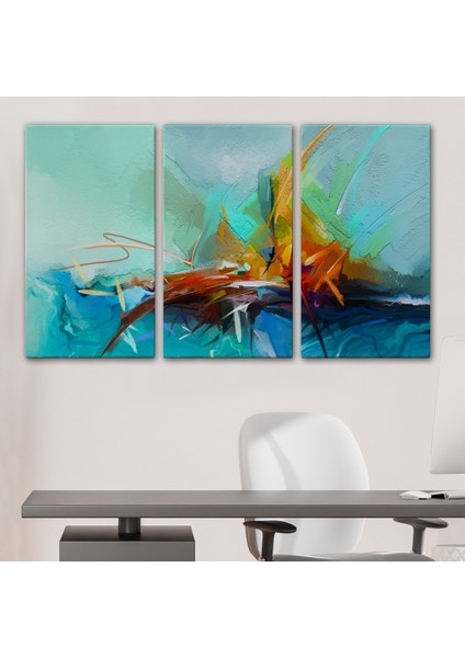 Çağdaş Sanat Soyut Yağlıboya Görünüm Dekoratif TABLO-3614