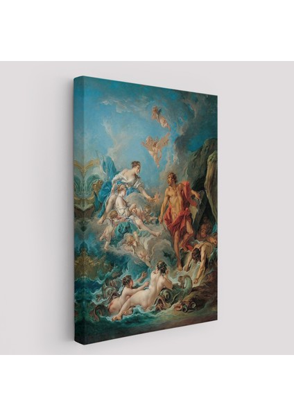 Juno, Aeolus'tan Rüzgarları Serbest Bırakmasını Istiyor, François Boucher Rönesans TABLOSU-6061