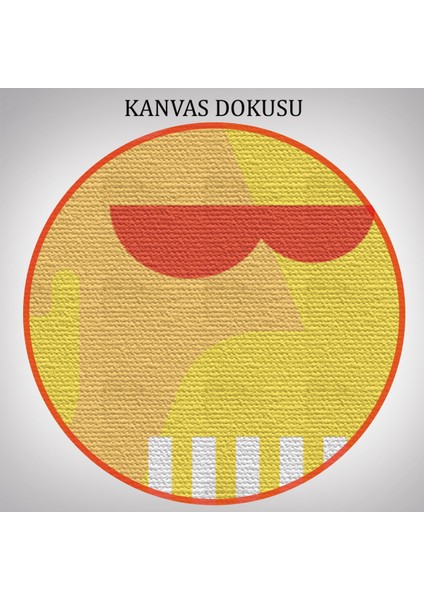 Ikonik Karakterler Soyut Dekoratif Duvar Tablosu Üçlü SET-EN-112