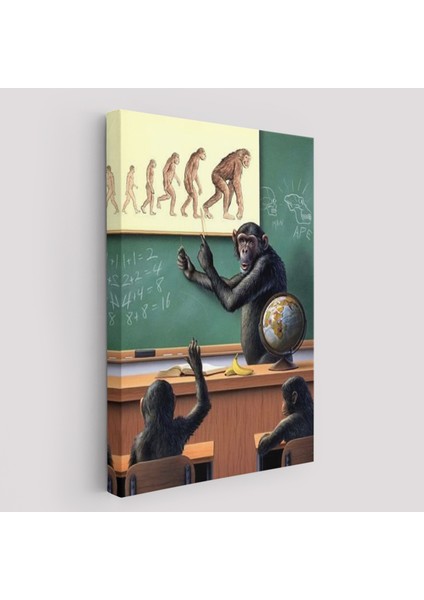 Insanın Tersine Evrimine Anlatan Manmun TABLOSU-6265