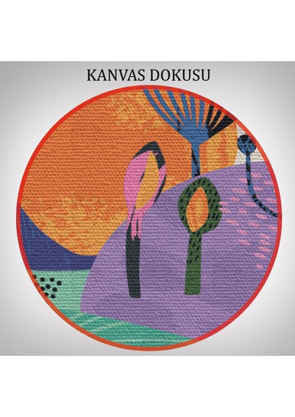 Doğa Motifleri, Çiçek Yaprakları, Modern Soyut Tarzda 3 Lü Kanvas Tablo Seti-Ak-11 indirimleri