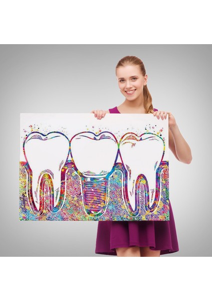 Renkli Dişler Implant Diş Hekimi TABLO-6565