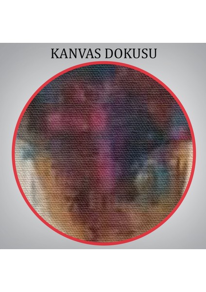 Kendi Kafasını Boyayan Adam Gerçeküstü Duvar Sanatı Kanvas TABLO-5263