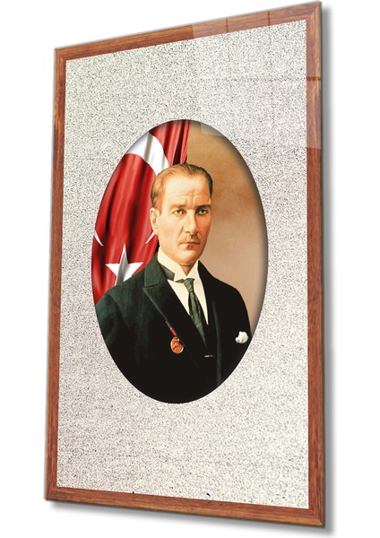 Çerçeveli Atatürk Cam Tablo
