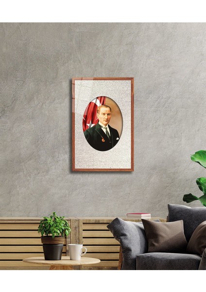 Çerçeveli Atatürk Cam Tablo