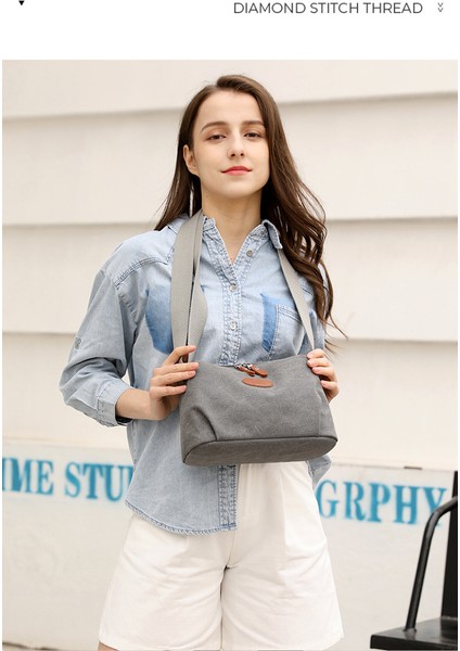 Crossbody Çanta Bayan Kanvas Çanta Retro Bayan Çanta Küçük Çanta Seyahat Eğlence Omuz Çanta Kumaş Sanat Küçük Çanta Debriyaj Çanta Bez Çanta (Yurt Dışından)