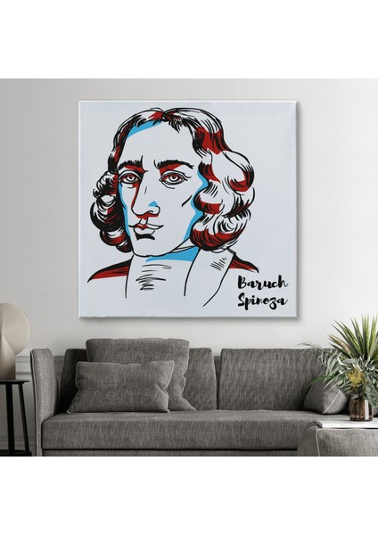 Baruch Spinoza Dekoratif Kanvas TABLO-5818