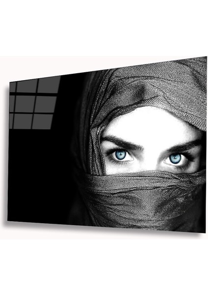 Siyah Beyaz Insan Fotoğrafları Cam Tablo