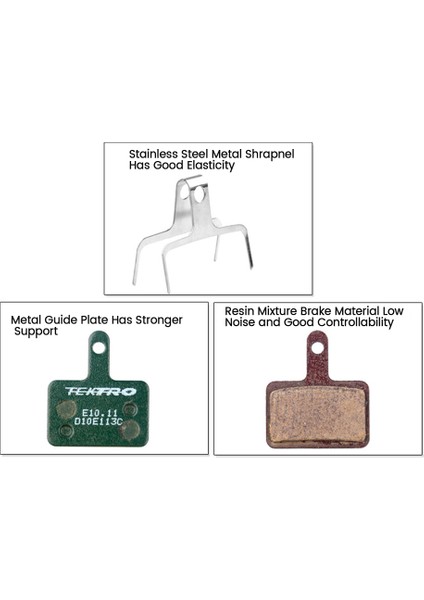 Tektro 2 Çift E10.11 Fren Balataları Bisiklet Hidrolik Disk Fren Pad Shimano M335 395 Metal Bisiklet Pedleri Bisiklet Parçaları (Yurt Dışından)