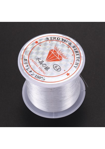 0.2mm Çap Şeffaf Naylon Balık Olta Biriktirme Boncuk Dize (Yurt Dışından)