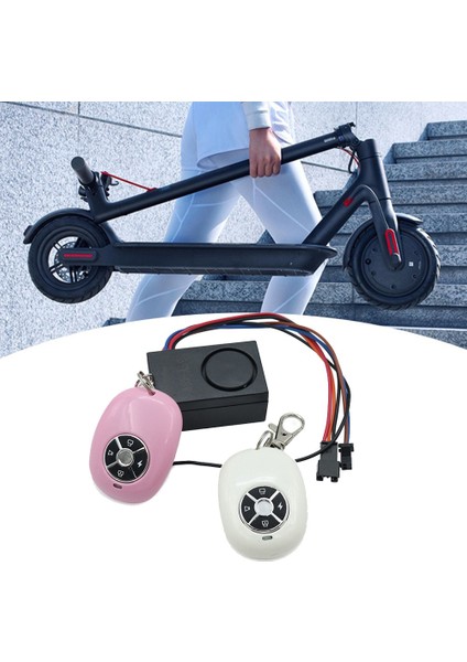 Anti-Hırsızlık Anahtar Alarmı 36V-48V Kugoo M4 Mini Katlanır Elektrikli Scooter Uzaktan Kumanda Anti-Hırsızlık Cihazı Kiti Çift Kafa (Yurt Dışından)