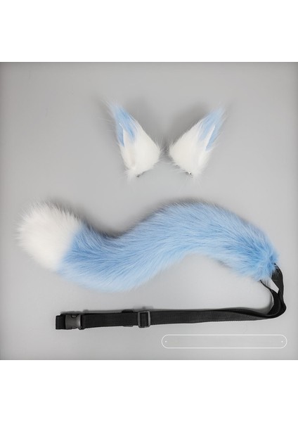 Esnek ve Ayarlanabilir Simüle Edilmiş Hayvan Kulakları ve Kuyruk Saç Aksesuarları Seti (Yurt Dışından)