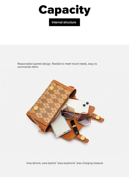 Elmas Boston Yastık Moda Çok Yönlü Çanta Retro Omuz Crossbody Çanta (Yurt Dışından) fırsatları