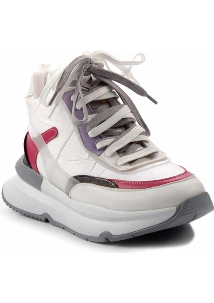 Beyaz Fuşya Paraşüt Kadın Sneaker K01991116067 modelleri
