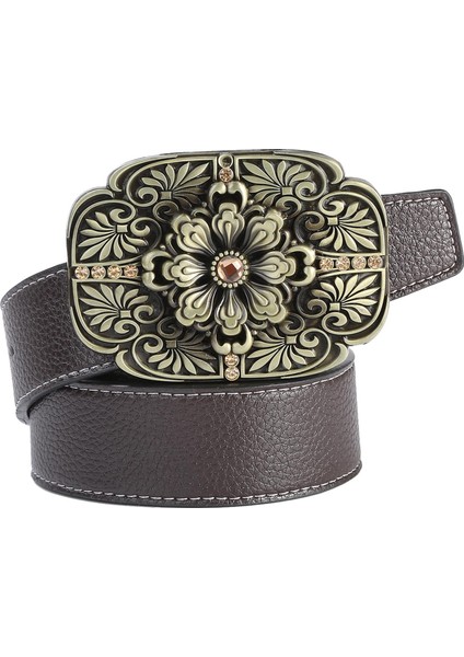 Kadın Bayanlar Bel Çiçek 1-1/2 "geniş (Yurt Dışından) indirimleri