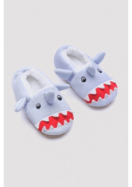 Erkek Çocuk Shark Açık Mavi Patik Çorap
