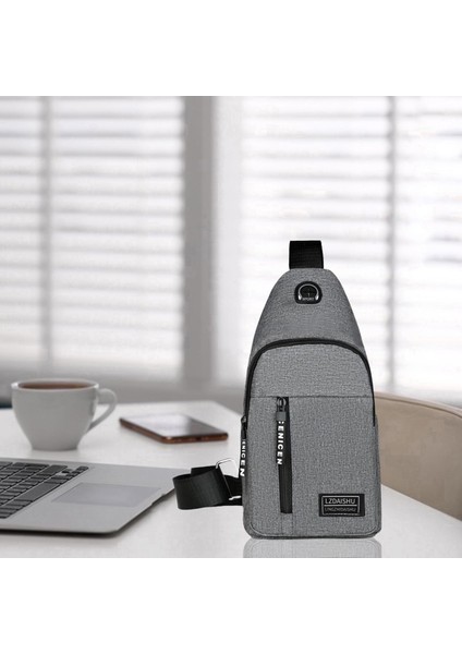 Moda Göğüs Çantası Su Geçirmez Göğüs Küçük I Gri (Yurt Dışından) indirimleri