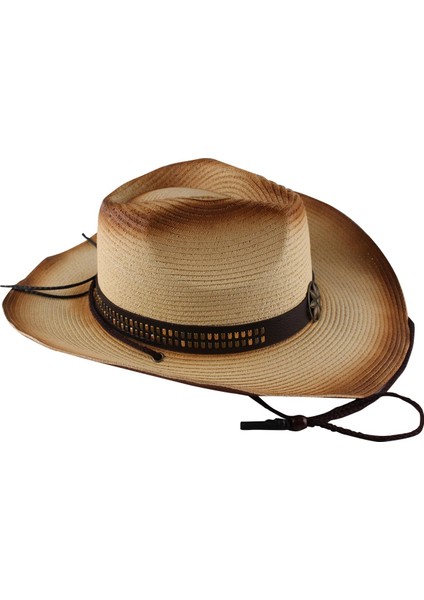 Kadın Erkek Batı Inek Erkek Şapka Geniş Kenarlı Panama Cowgirl Şapka Seyahat Bej Için (Yurt Dışından) indirimleri