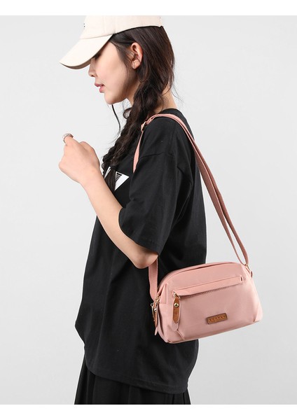 2023 Yeni Yaz Moda Kadın Çantası Rahat Basit Tek Omuz Crossbody Çanta Hafif Oxford Naylon Bed Çanta Küçük Kare Çanta (Yurt Dışından)