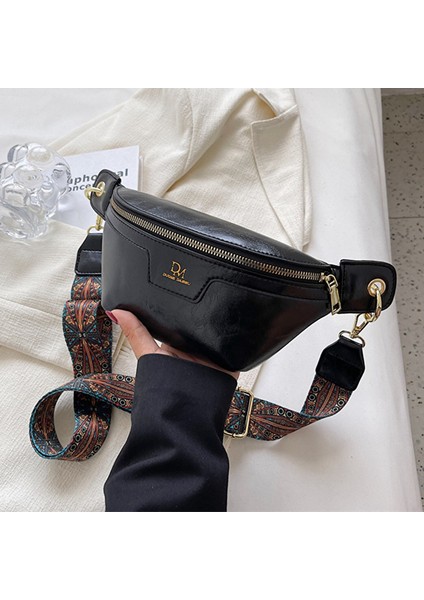 Moda Kadınlar Göğüs Çantası Katı Deri Çapraz Kanatlı Çantalar Lüks Tasarımcı Kadınlar Için Göğüs Çantaları Kadın Çanta Bel Kemeri Çanta (Yurt Dışından)