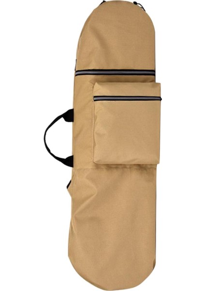 Kaykay Sırt Çantası Paten Güvertesi Taşınabilir Saplı Longboard Taşıma Haki 90CMX33CM (Yurt Dışından)