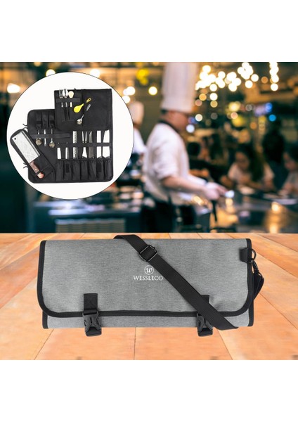 Şef Çanta Taşınabilir 16 Cepler Mutfak Için Çatal Bıçak (Yurt Dışından) fırsatları