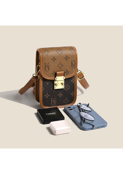 Baskılı Çapraz Askılı Mini Telefon Çantası (Yurt Dışından)