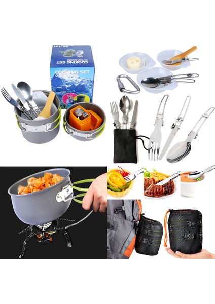 Ultra Hafif Taşınabilir Açık Hava Kamp Ocak 13 Parçalı Set (Yurt Dışından) fiyatları