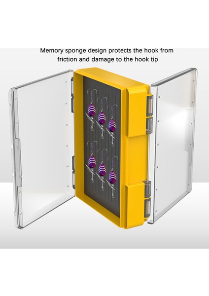 Mebao Çift Taraflı Çift Katmanlı Yanlış Yem Kutusu, Kaya Balıkçılık Depolama Aksesuarları Kutusu, Balık Kancası Kutusu 2 (Yurt Dışından)