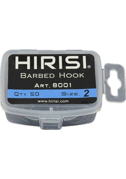 Hırısı 50 Adet Dikenli Kaplamalı Sazan Balıkçılık Kancaları, Karbon Çelikten Yapılmış Göz Tasarımlı 8001 4 (Yurt Dışından)