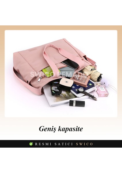 Kadınlar Için Büyük Kapasiteli Günlük Omuz Çantası Tote Çanta (Yurt Dışından) fırsatları