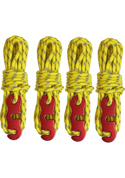 4 Adet Açık Guy Hatları Sırt Çantasıyla Seyahat Kamp Halat Kordon Tarp Kamp Çadırı Kabloları Sarı (Yurt Dışından) modelleri