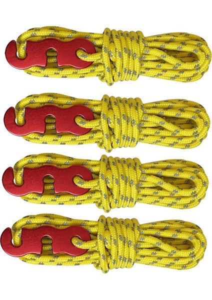 4 Adet Açık Guy Hatları Sırt Çantasıyla Seyahat Kamp Halat Kordon Tarp Kamp Çadırı Kabloları Sarı (Yurt Dışından) fırsatları