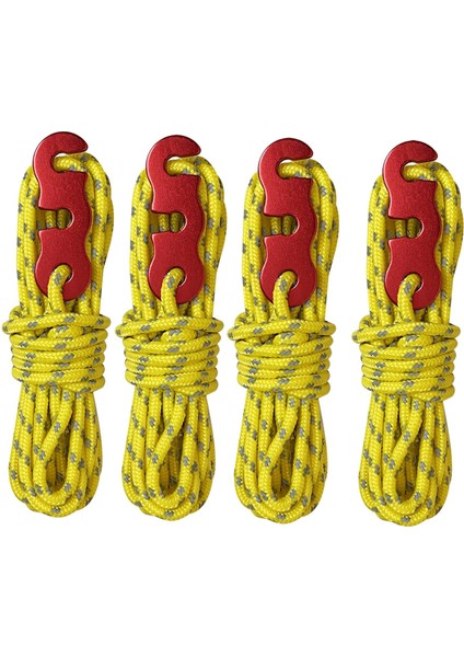 4 Adet Açık Guy Hatları Sırt Çantasıyla Seyahat Kamp Halat Kordon Tarp Kamp Çadırı Kabloları Sarı (Yurt Dışından) indirimleri