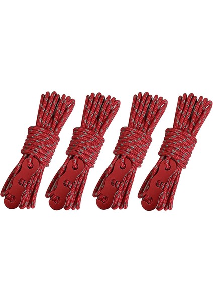 4 Adet Açık Guy Hatları Sırt Çantasıyla Seyahat Kamp Halat Kordon Tarp Kamp Çadırı Kabloları Kırmızı (Yurt Dışından) fiyatları